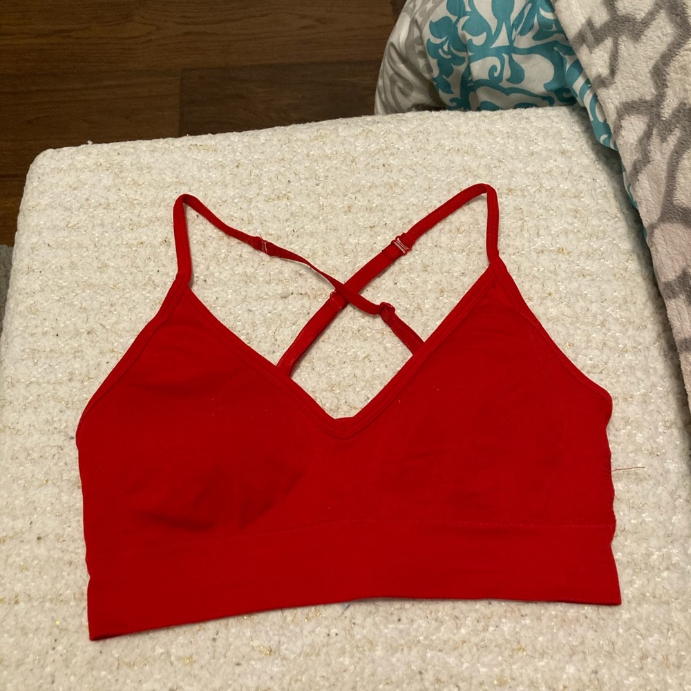 Red bralette